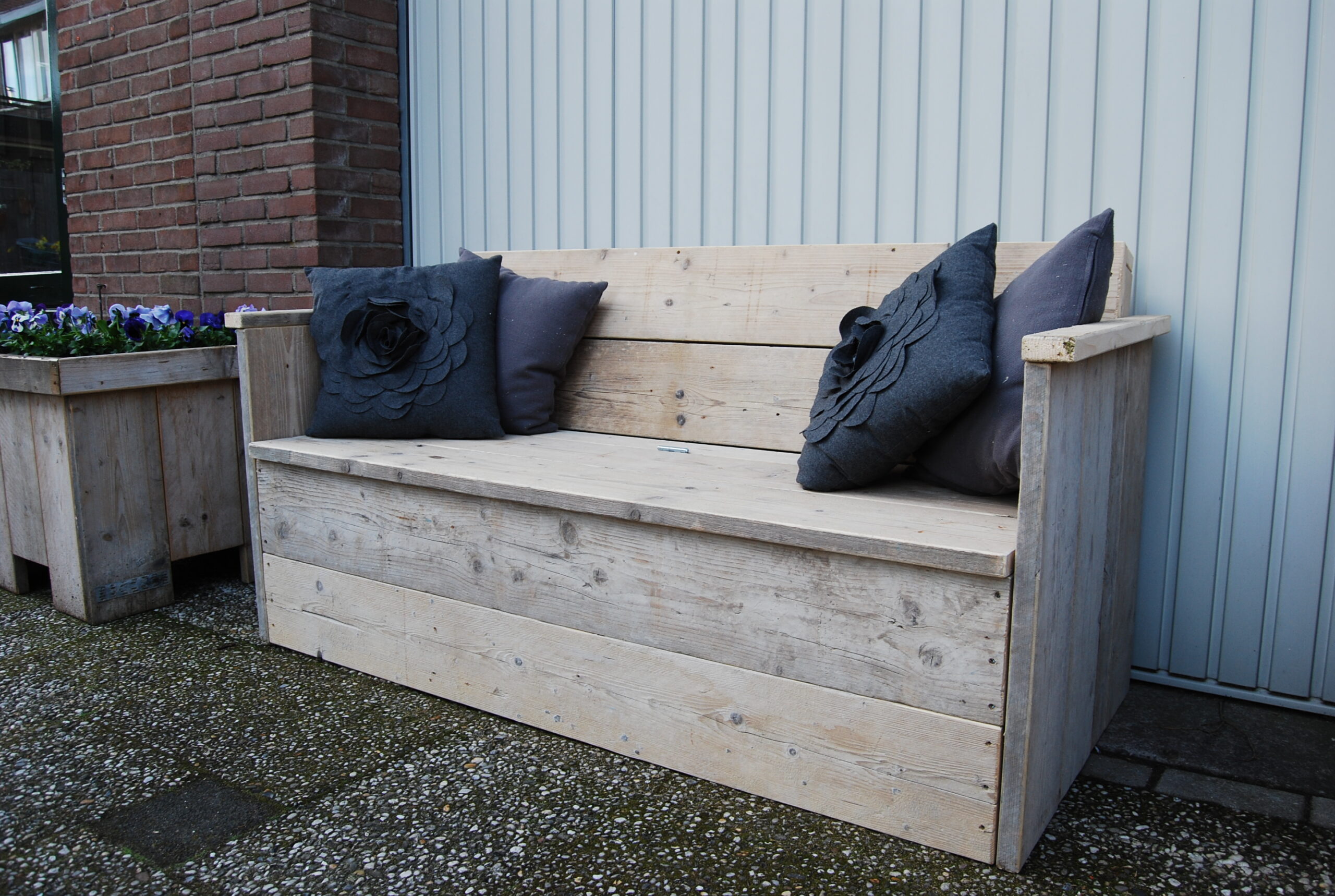 Tuinbank XL met klep