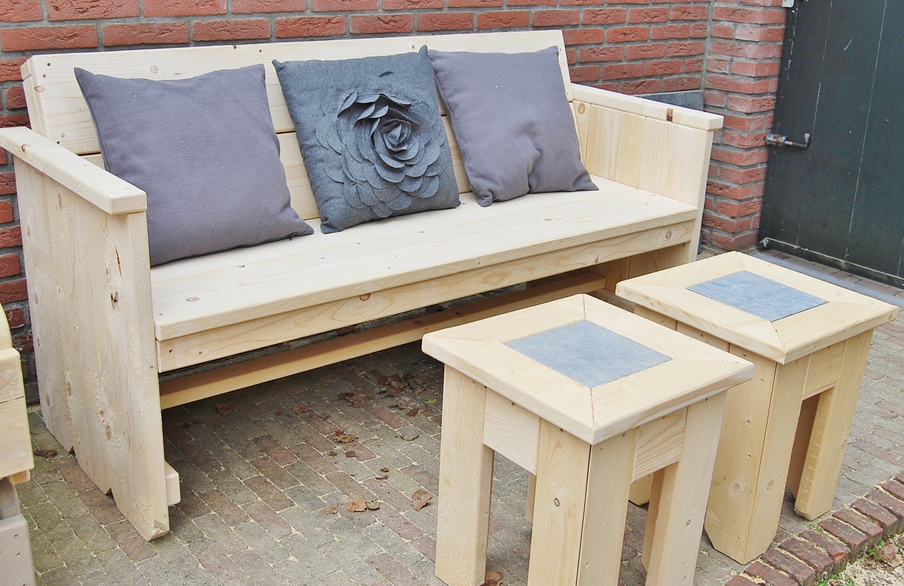 Tuinbank steigerhout