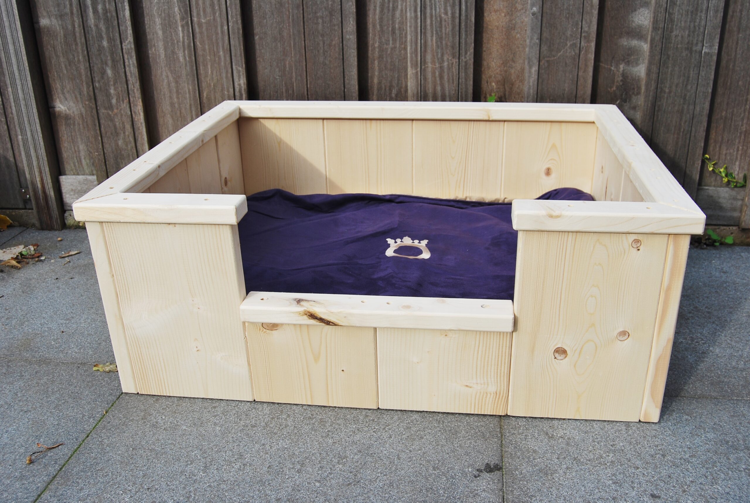 Hondenmand hout steigerhout