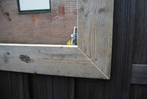 spiegel gebruikt en oud steigerhout
