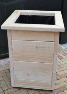 Plantenbak nieuw steigerhout 40x40x65