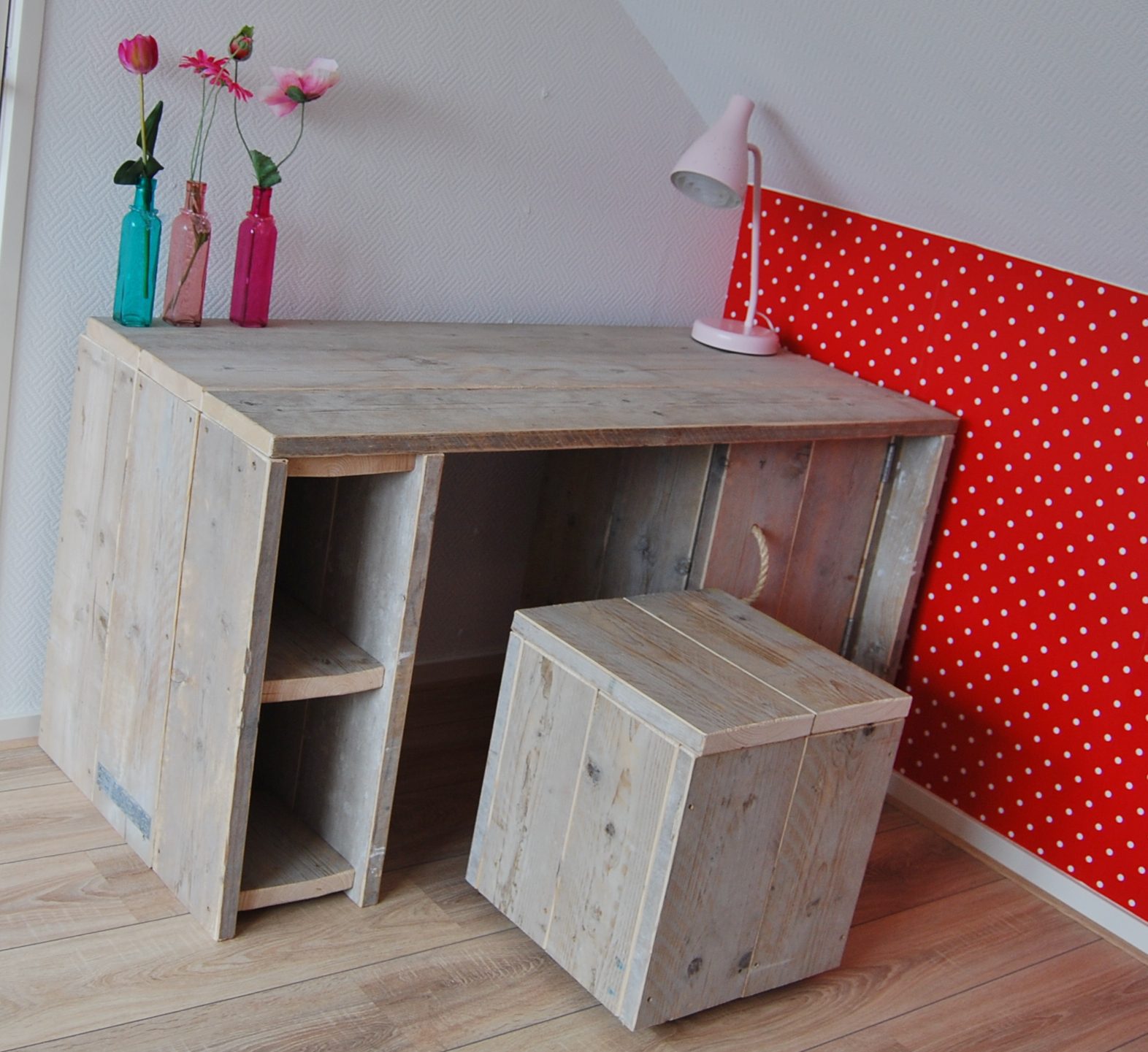 Bureau oud steigerhout