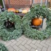 Deurkrans kerstkrans nobilis rondgebonden 80cm en 100cm