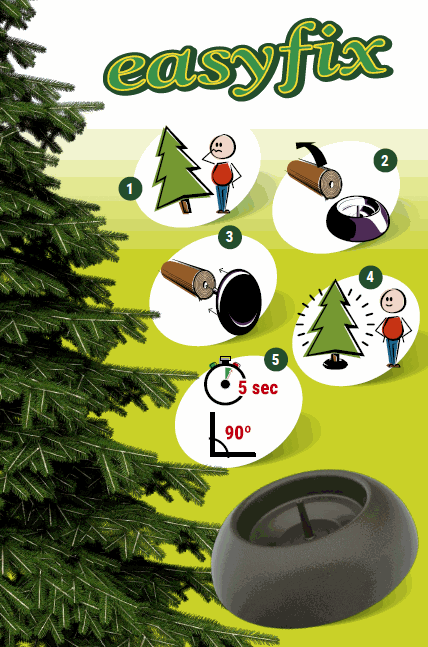 easyfix-boorgat-nordmann-kerstboom Nordmann Kerstboom
