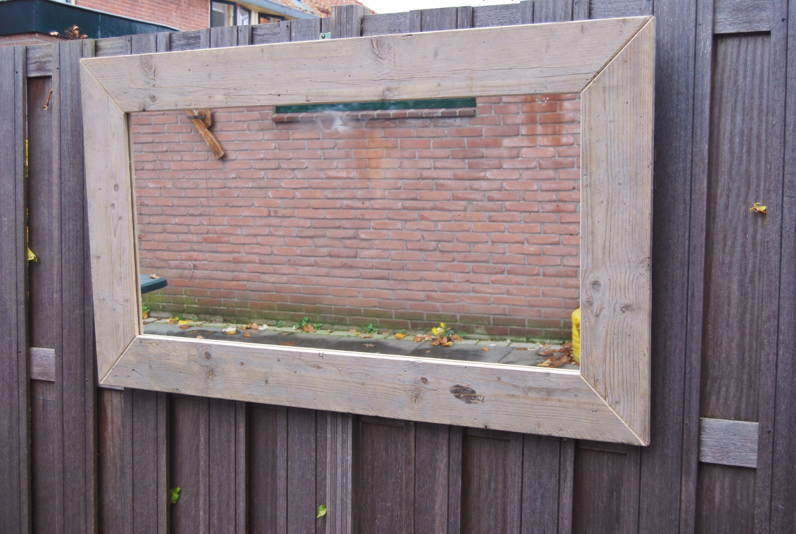 spiegel gebruikt en oud steigerhout