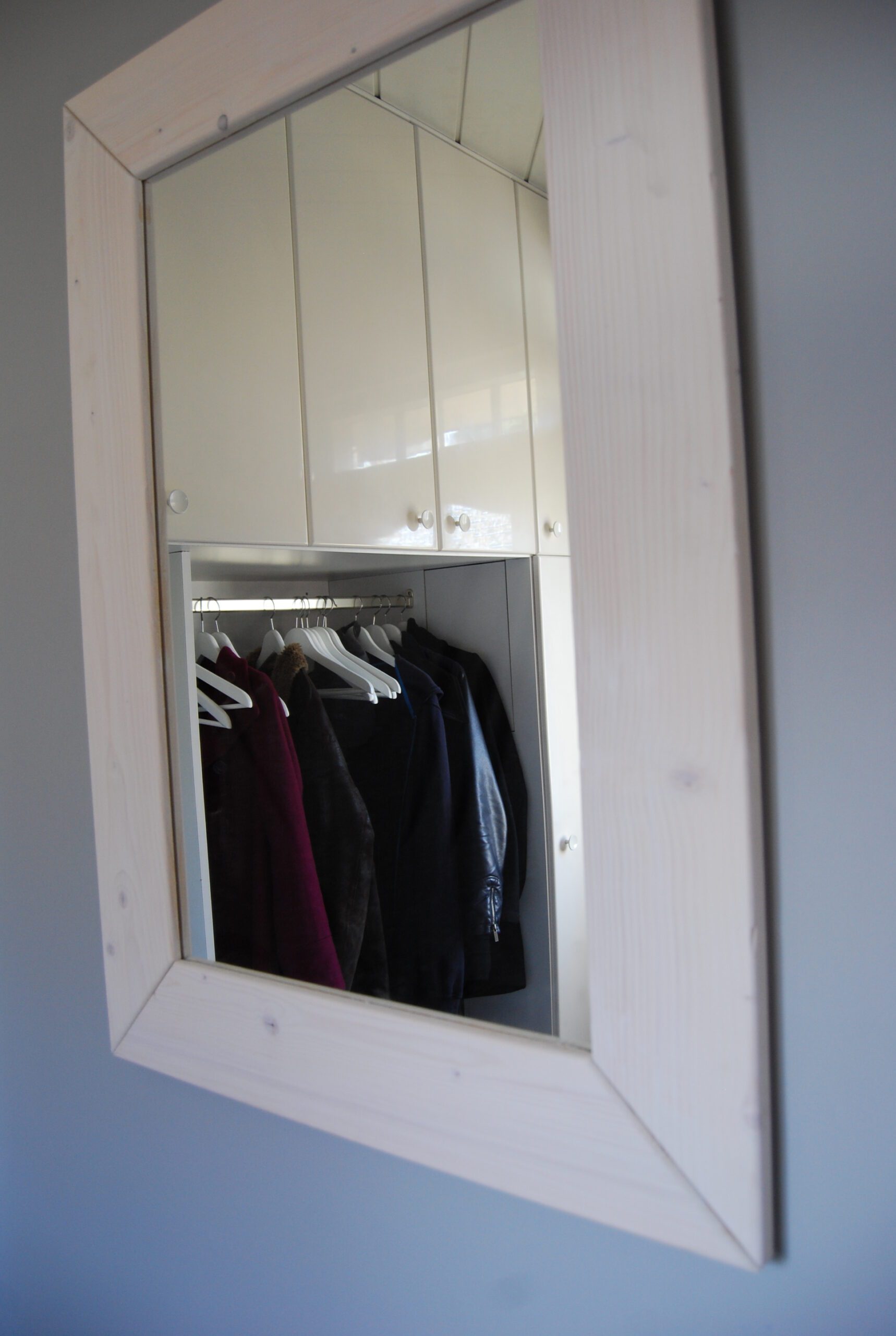 Spiegel steigerhout white wash
