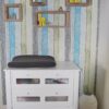Steigerhouten wandkastjes of wandplanken commode