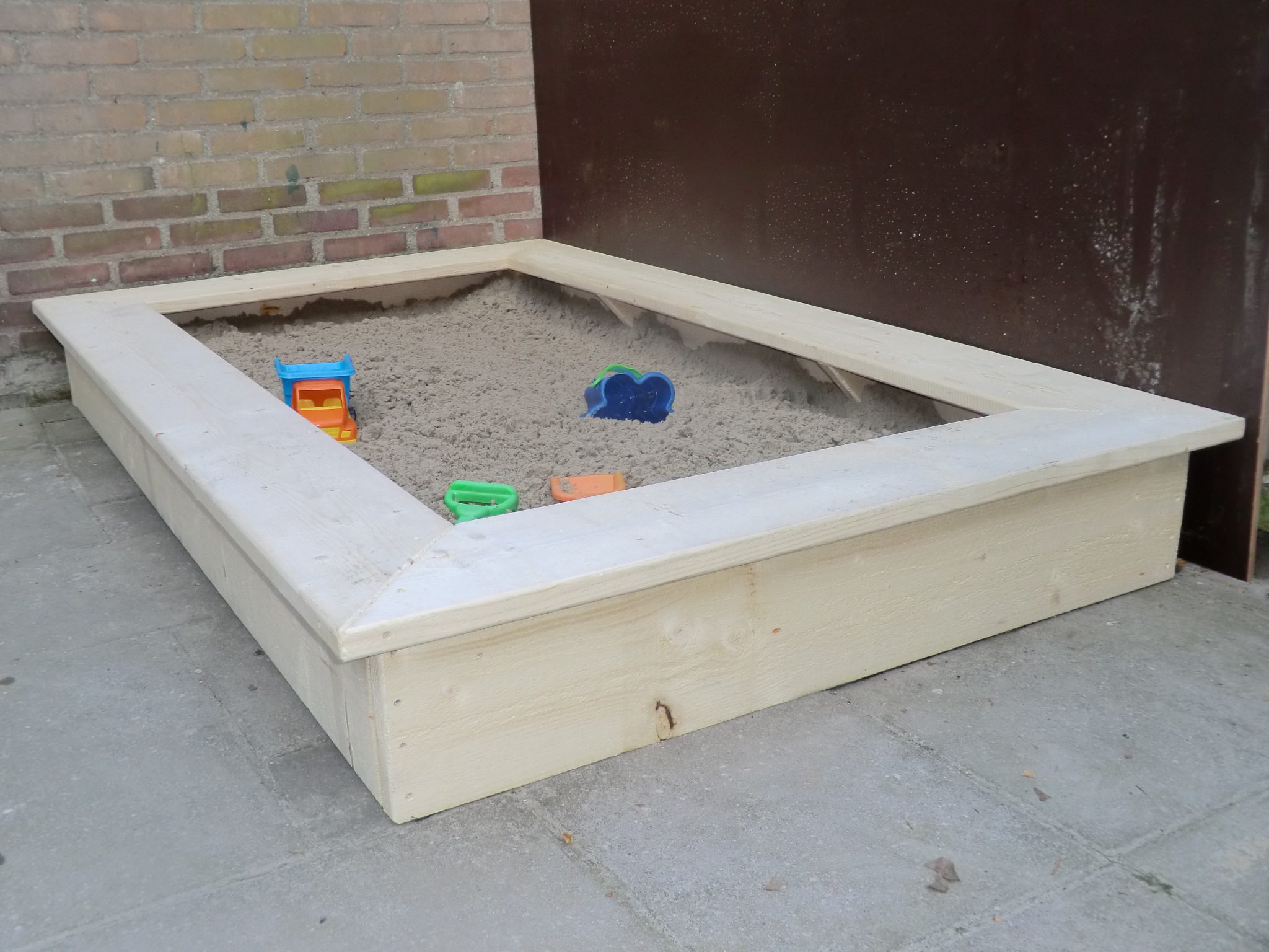 Zandbak steigerhout op maat